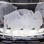Buffalo Wrapped Crystal Bowl