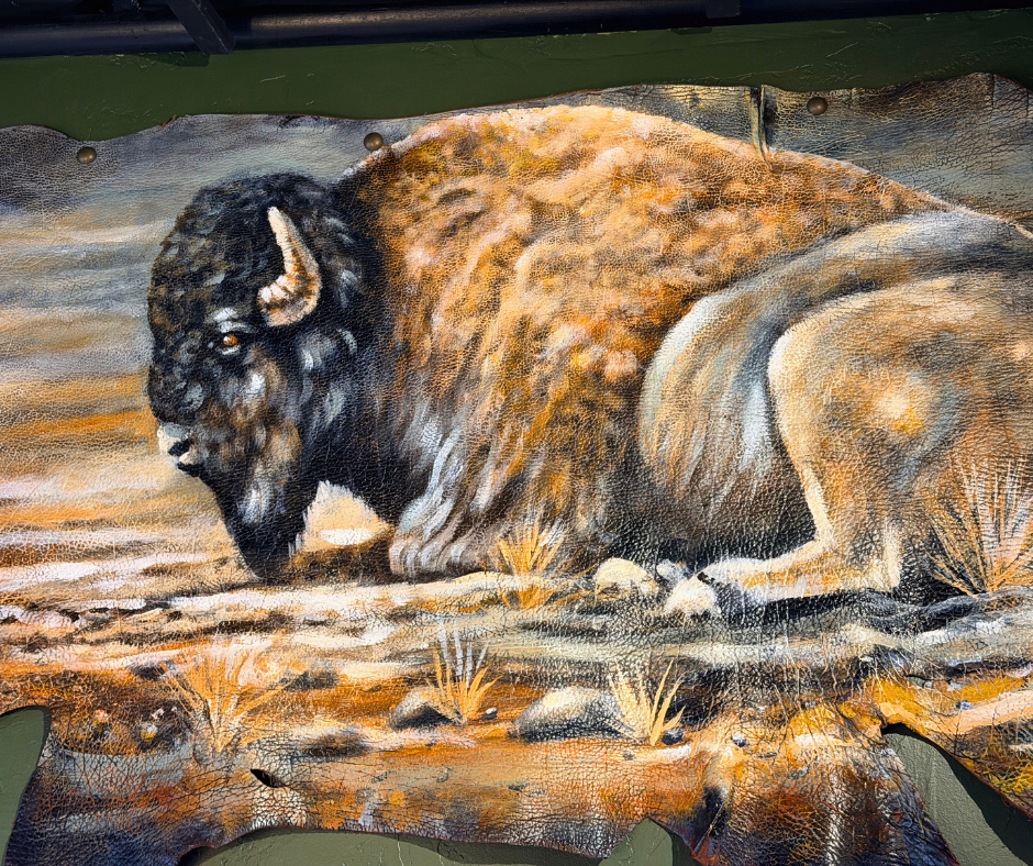 Original Painted Hide - Brown Buffalo