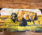 Original Painted Hide - Buffalo Herd