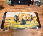Original Painted Hide - Buffalo Herd