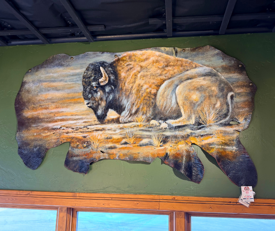 Original Painted Hide - Brown Buffalo