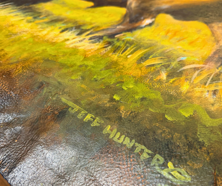 Original Painted Hide - Buffalo Herd