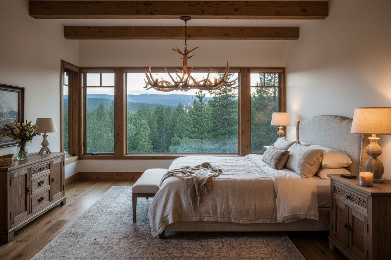 Small Longs Peak Elk Antler Chandelier