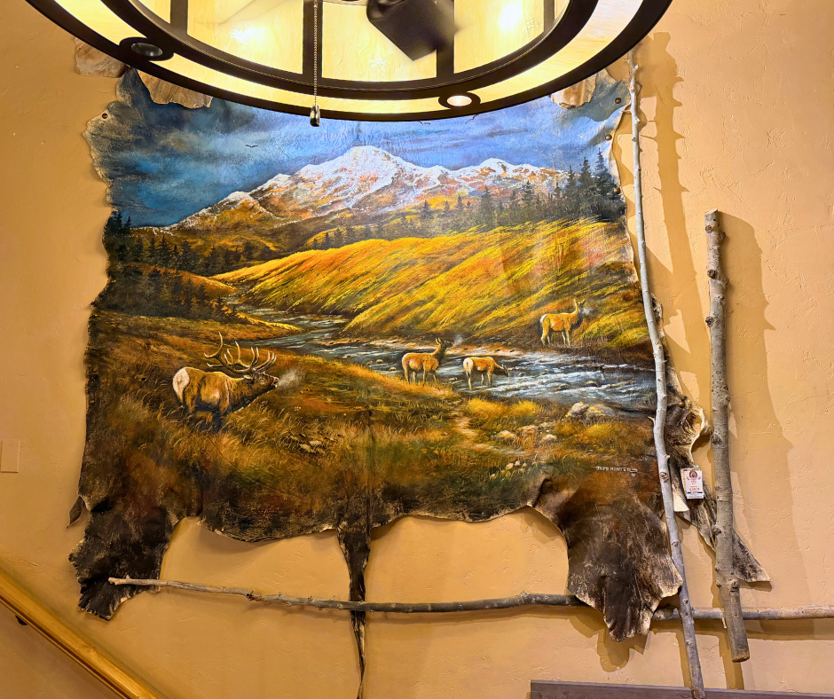 Original Painted Hide - Pikes Peak Elk