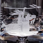 Plains Hunter Crystal Rocks Glasses, Set of 4