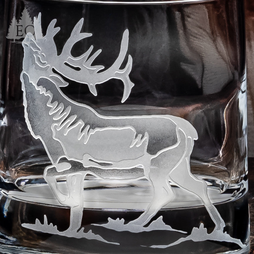 Hoofed Quartet Oval Crystal Rocks Glasses, Set of 4