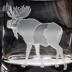 Hoofed Quartet Oval Crystal Rocks Glasses, Set of 4