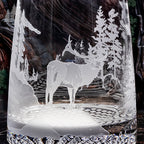Elk Scene Crystal Decanter
