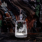 Elk Scene Crystal Decanter