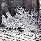 Bobwhite Quail Crystal Rocks Glasses, Set of 4