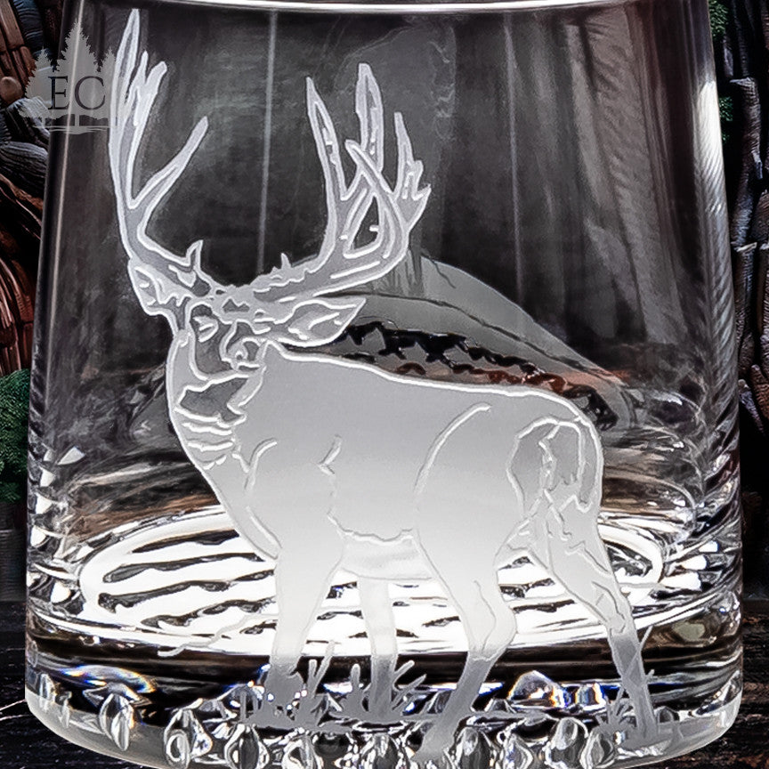 Hoofed Quartet Crystal Rocks Glasses, Set of 4