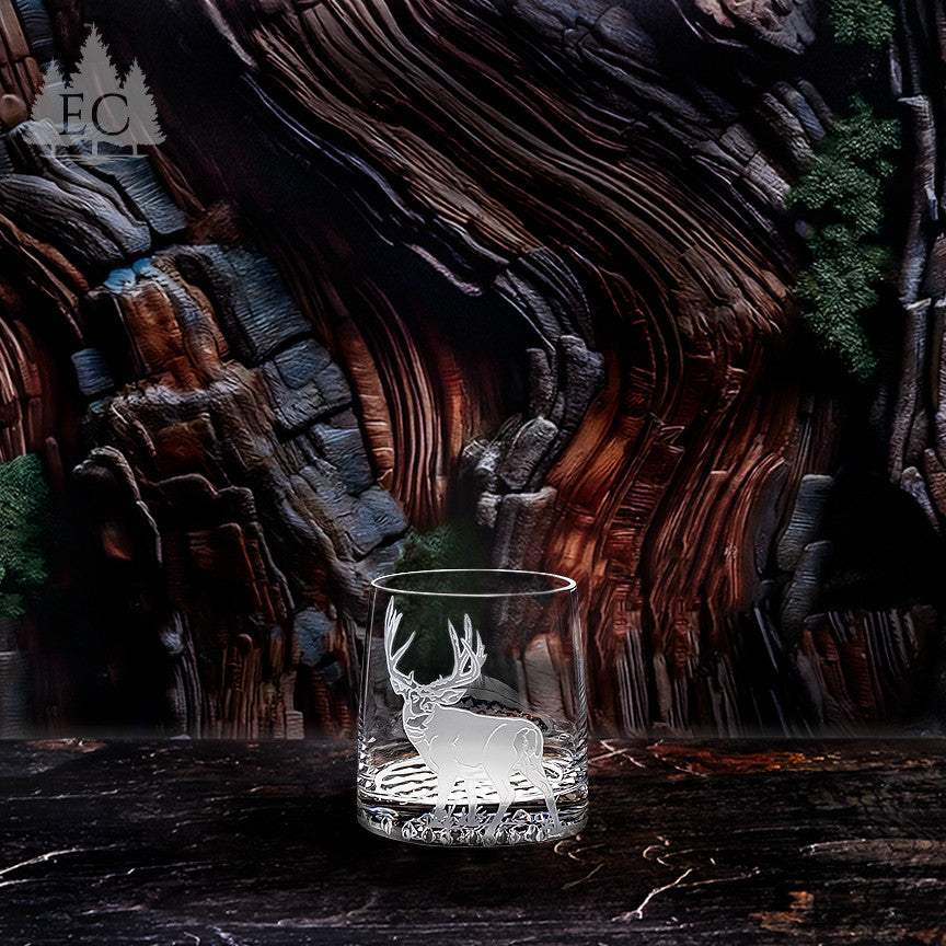 Hoofed Quartet Crystal Rocks Glasses, Set of 4