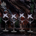 Pheasant Crystal Red Wine Glasses, Set of 4