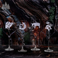Desert Guardians Crystal Red Wine Glasses, Set of 4