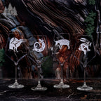 Desert Guardians Crystal Red Wine Glasses, Set of 4