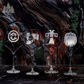 Spirit of the Hopi Crystal Red Wine Glasses, Set of 4