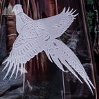 Pheasant Crystal White Wine Glasses, Set of 4