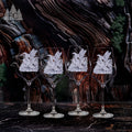 Mallard Scene Crystal White Wine Glasses, Set of 4