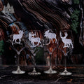 Hoofed Quartet Crystal White Wine Glasses, Set of 4