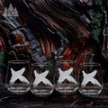 Pheasant Crystal Stemless Wine Glasses, Set of 4