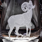 Hoofed Quartet Crystal Stemless Wine Glasses, Set of 4