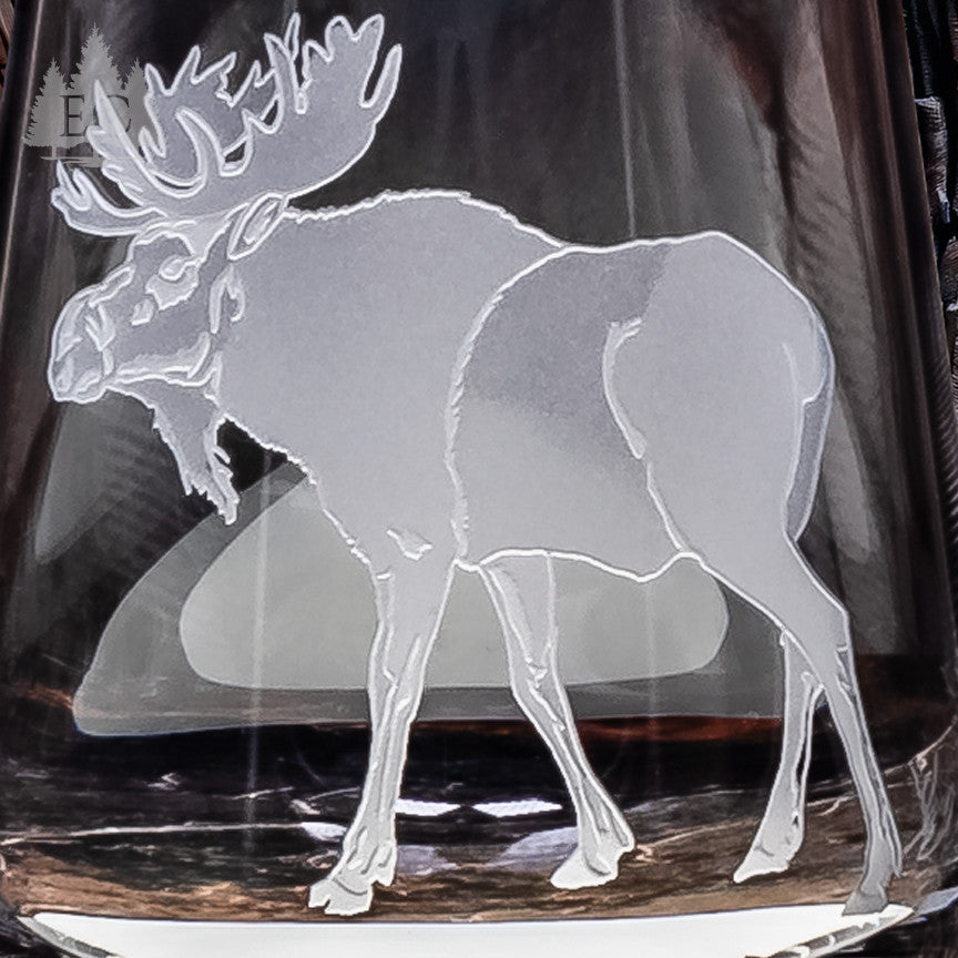Hoofed Quartet Crystal Stemless Wine Glasses, Set of 4