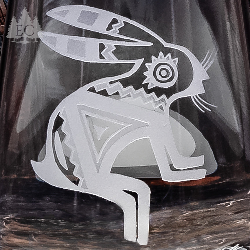 Desert Guardians Crystal Stemless Wine Glasses, Set of 4