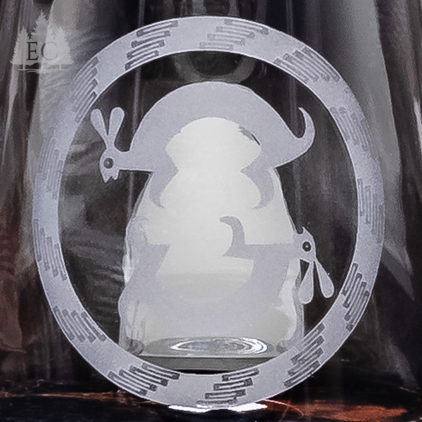 Spirit of the Hopi Crystal Stemless Wine Glasses, Set of 4
