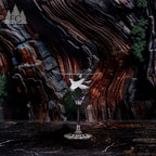 Pheasant Crystal Martini Glasses, Set of 4