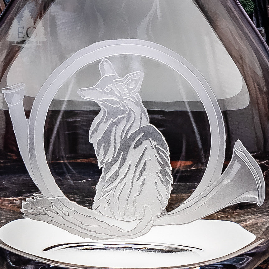 Fox & Horn Crystal Wine Carafe