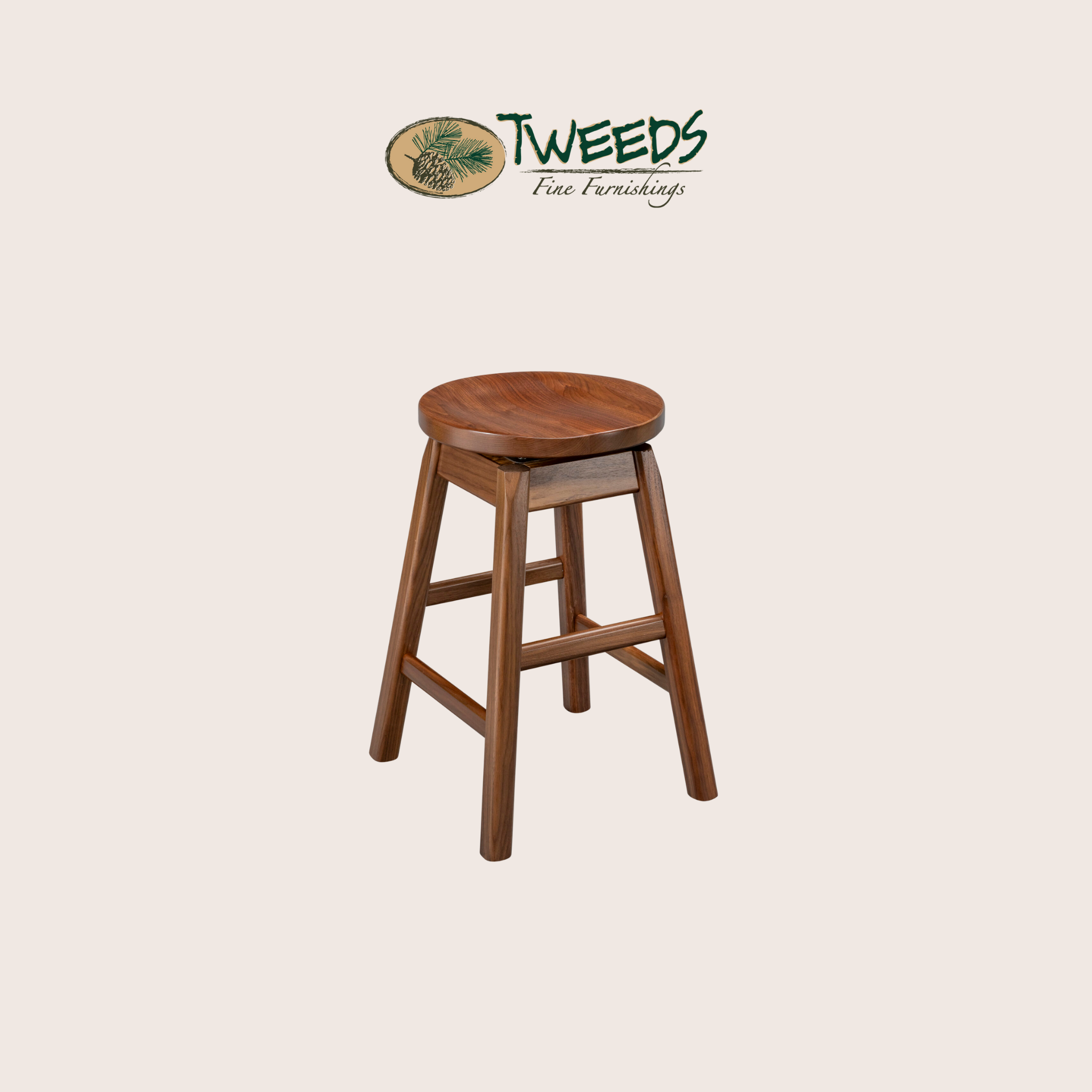 Plain Round Swivel Bar Stool