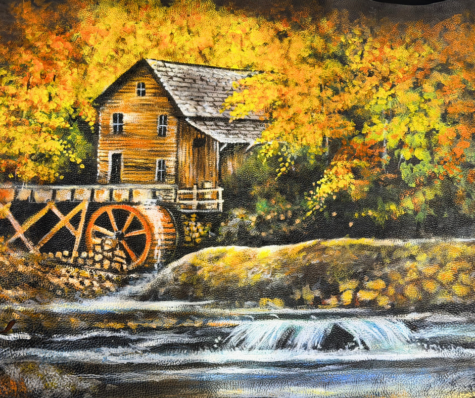 Original Painted Hide - Water Mill