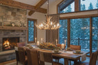 Medium Farmhouse Mule Deer Antler Chandelier